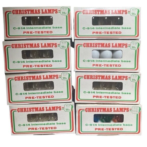 Vintage C-9 1/4 Replacement Bulbs - NEW OLD STOCK - Picture 1 of 3
